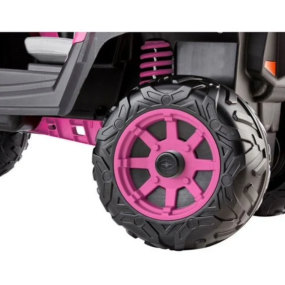 12V Battery-Powered Pink Ride-On ATV for Ages 3+ - Image 8