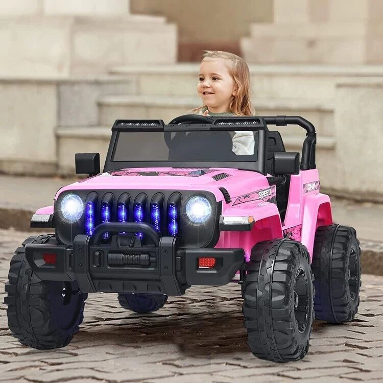 12V Pink Electric Jeep Truck for Kids with 2.4G Remote Control - Image 2