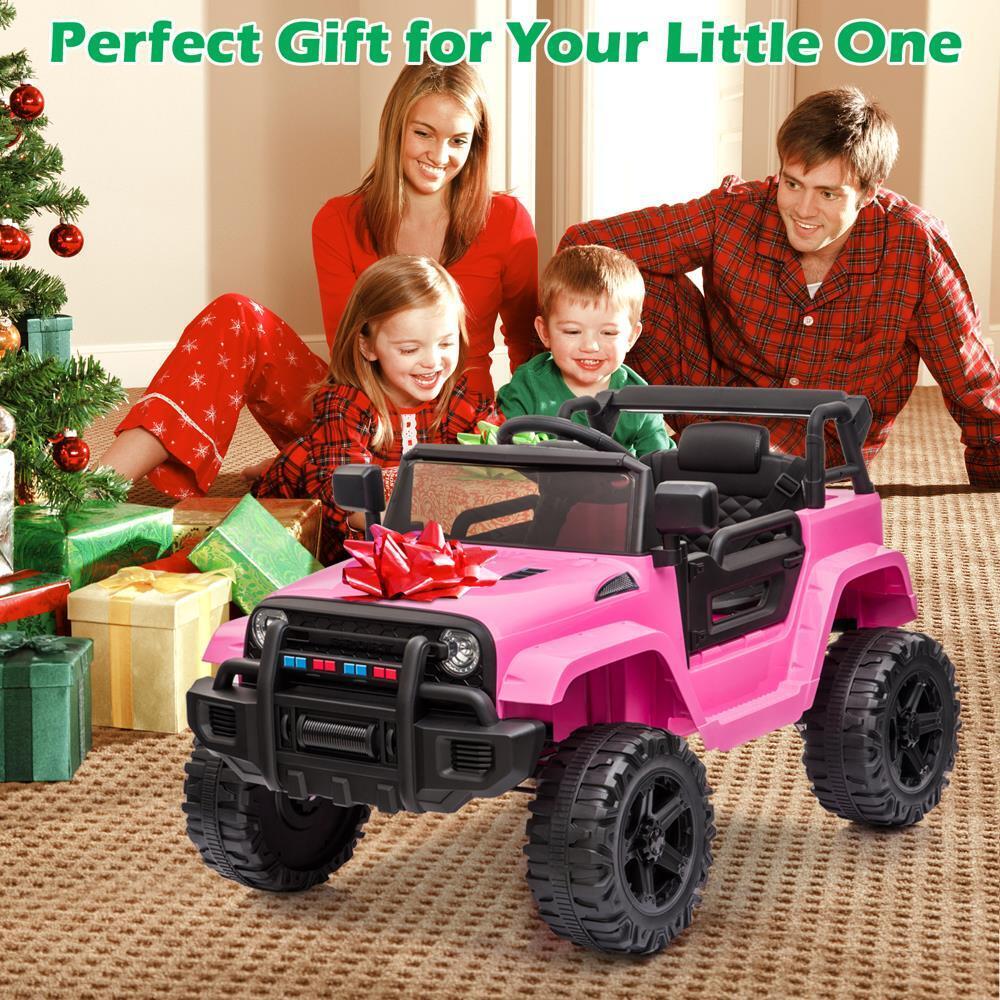 12V Pink Ride On Car Truck for Girls with 3 Speed Modes - Perfect Gift for Kids - Image 12