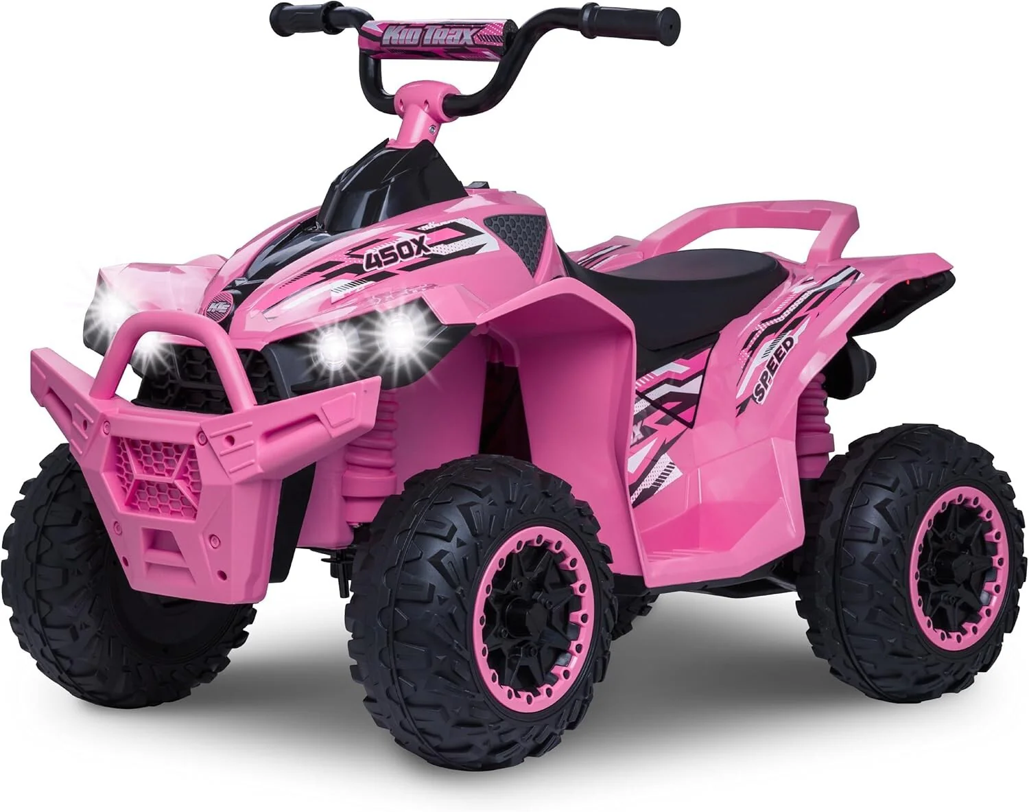 12V Pink Toddler Electric 4-Wheeler ATV with Forward and Reverse Functions - Image 3