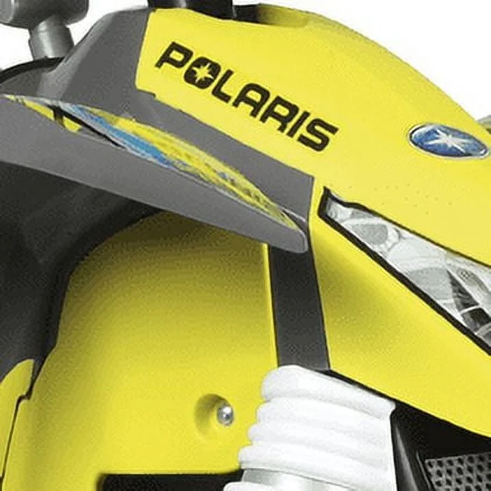 12V Battery-Powered Polaris Outlaw MXR 450 Ride-On ATV for Ages 3+ in Yellow - Image 2