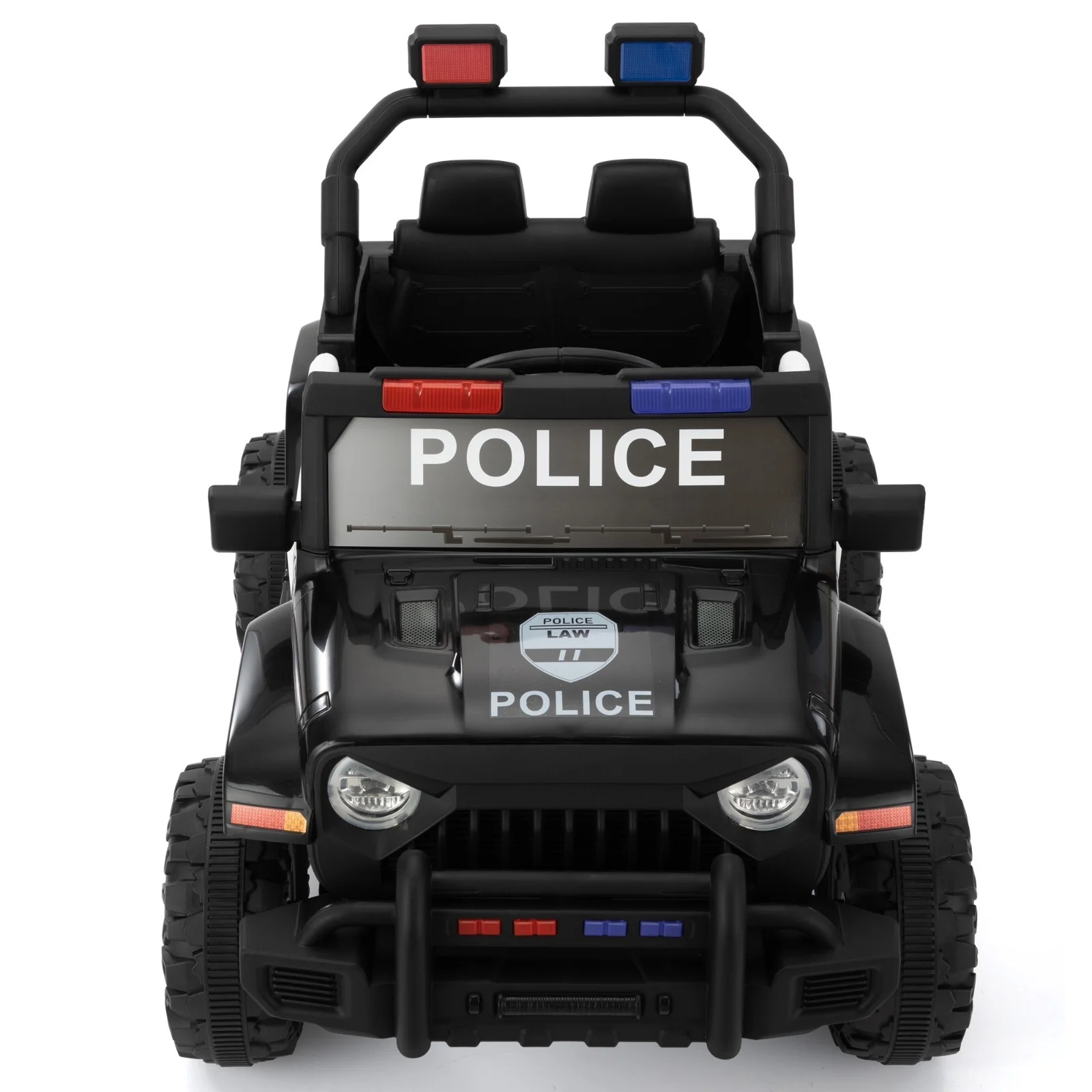 12V Battery-Powered Police Jeep Ride-On Car with 2.4G Remote Control - Image 5