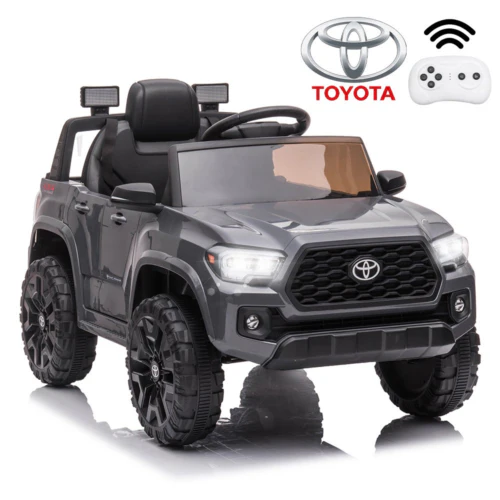 12V Powered Ride on Toy Cars for Boys - Toyota Tacoma Style with Remote Control - Image 2