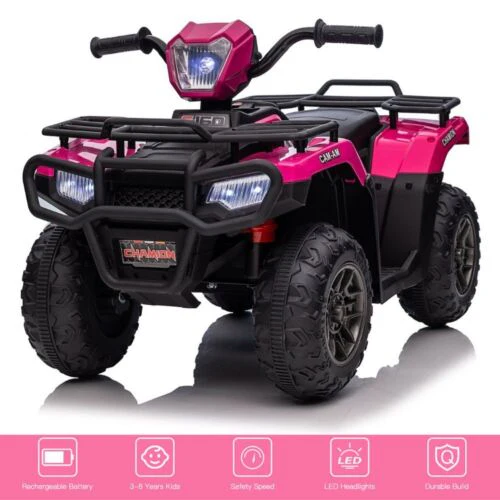 12V Quad for Kids with LED Lights and Dual Speed Options - Image 2