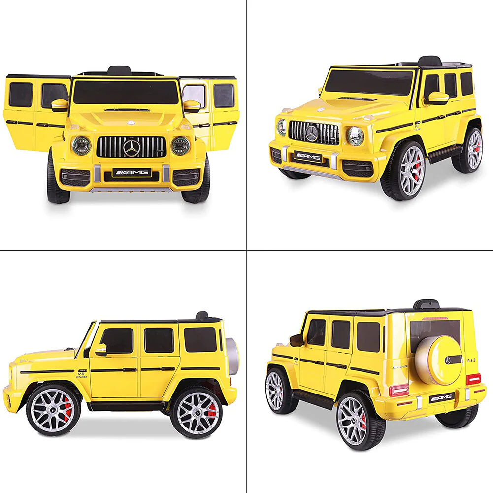 12V Electric RC Ride-On Car for Kids 1:4 Scale Red Mercedes AMG G63 - Image 6
