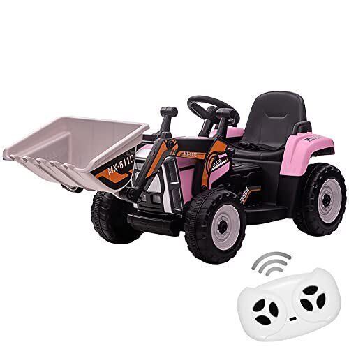 12V RC Excavator Ride-On Tractor with Music, Headlights, and Horn for Kids - Image 14