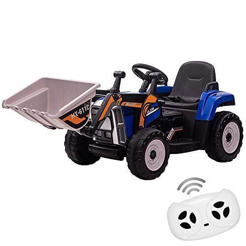 12V RC Excavator Ride-On Tractor with Music, Headlights, and Horn for Kids - Image 15