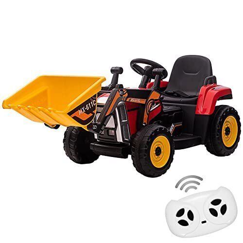 12V RC Excavator Ride-On Tractor with Music, Headlights, and Horn for Kids - Image 16