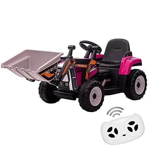 12V RC Excavator Ride-On Tractor with Music, Headlights, and Horn for Kids - Image 17