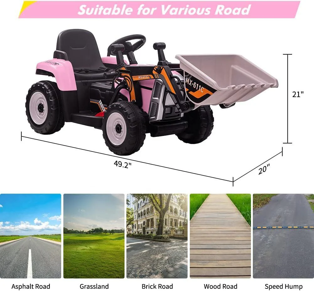 12V RC Excavator with Remote Control, Bluetooth, and Lights - Perfect for Young Adventurers! - Image 7