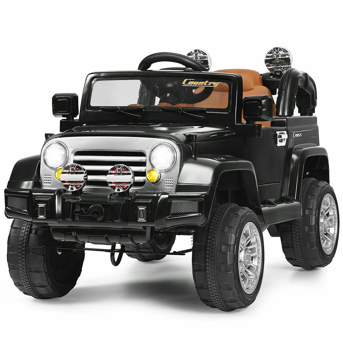 12V RC Remote Control Black Truck Car for Kids - Electric Ride-On Fun! - Image 2