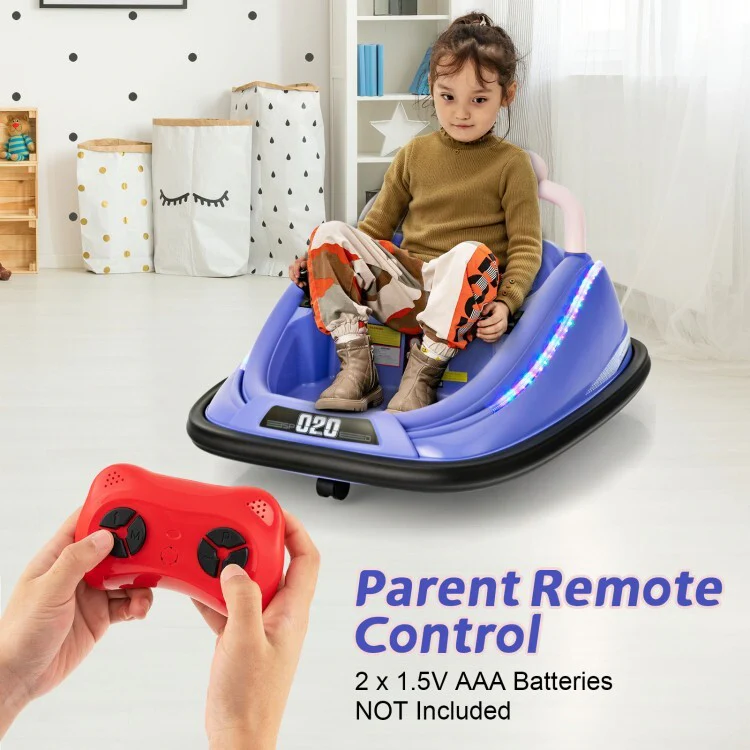 12V Rechargeable Battery Ride-On Bumper Car Toy for Kids with Remote Control - Image 5