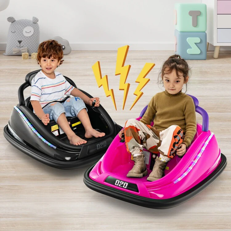 12V Rechargeable Battery Kids Ride-On Bumper Car Toy with Remote Control - Image 6