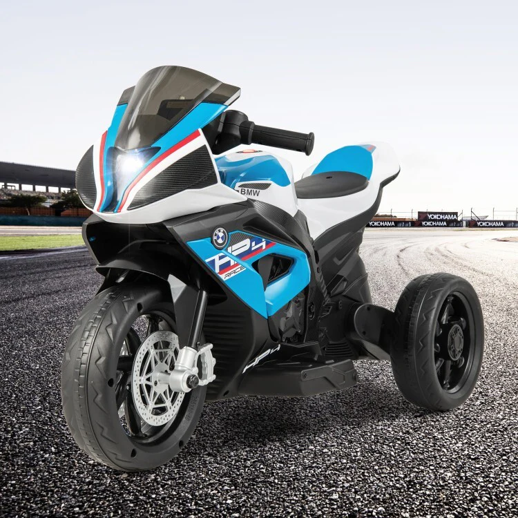 12V Rechargeable Battery Powered Kids Ride-On Motorcycle Toy with Foot Pedal - Image 4