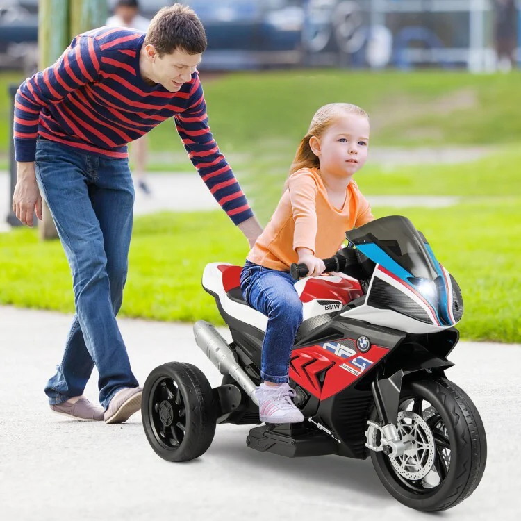 12V Rechargeable Battery Ride-On Motorcycle Toy for Kids with Headlights and Music - Image 2