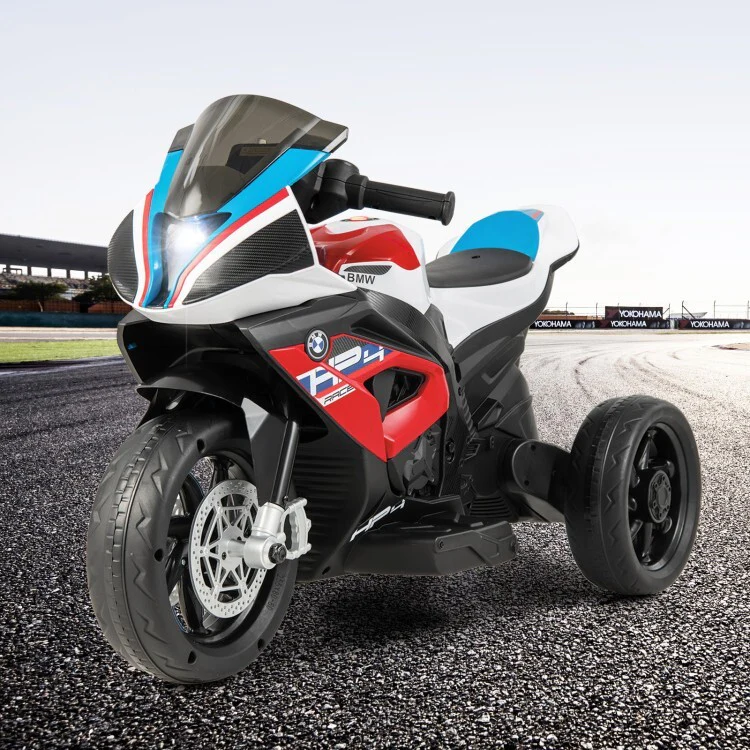 12V Rechargeable Battery Ride-On Motorcycle Toy for Kids with Headlights and Music - Image 4