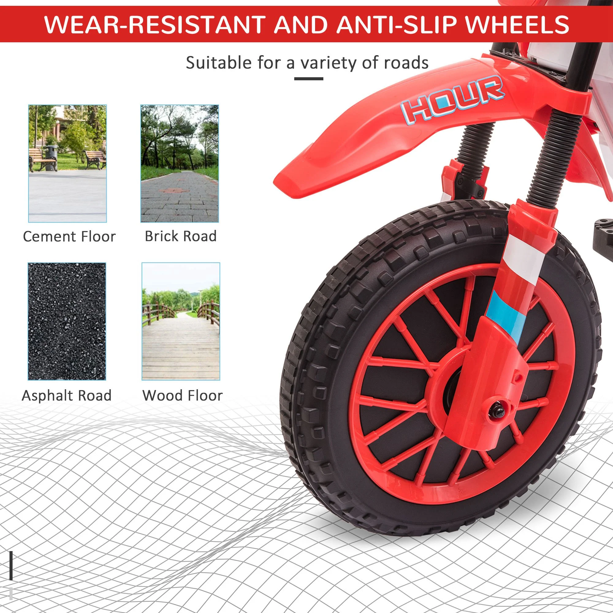 12V Rechargeable Dirt Bike Toy with Training Wheels - Perfect for Little Riders! - Image 20