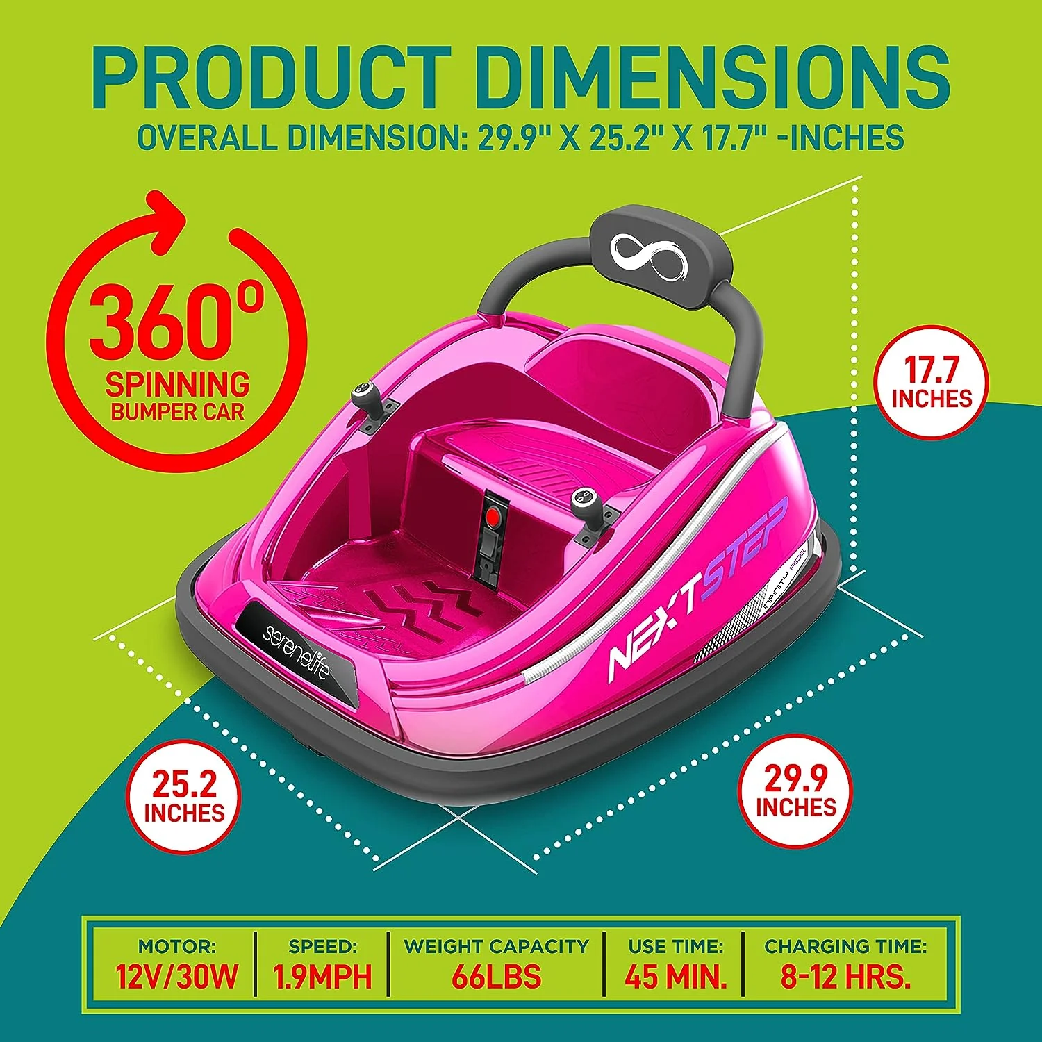 12V Rechargeable Electric Bumper Car for Kids - Battery Powered Ride on Vehicle - Image 3