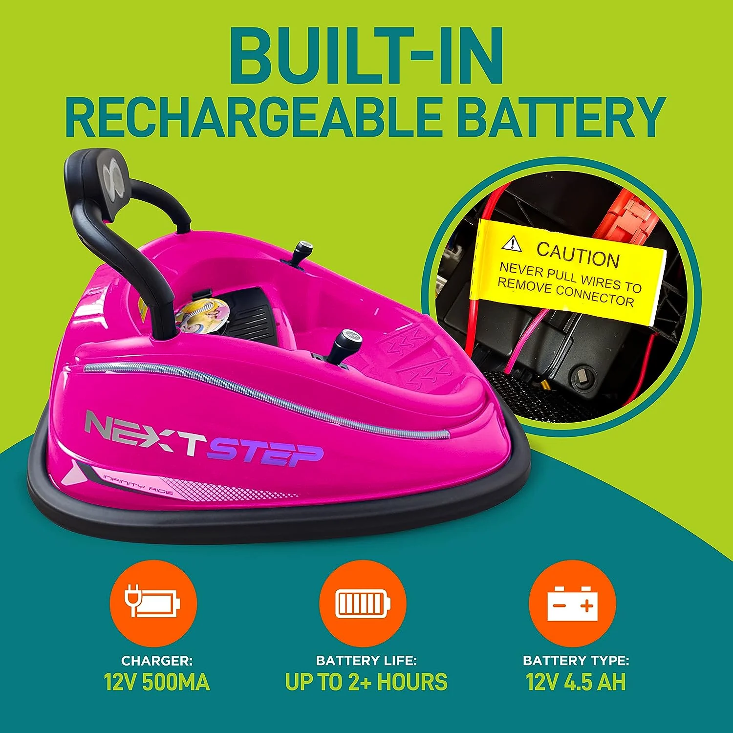 12V Rechargeable Electric Bumper Car for Kids - Battery Powered Ride on Vehicle - Image 4