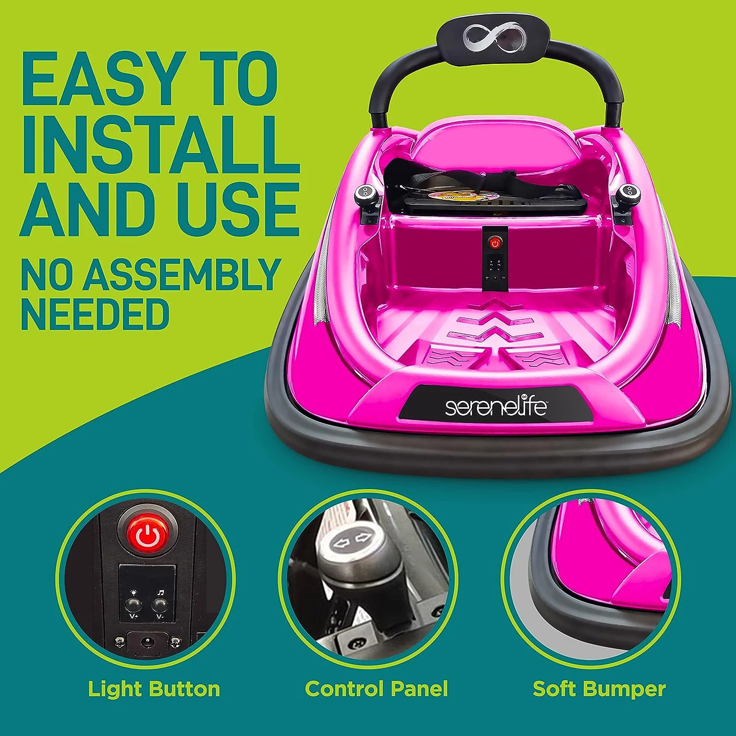 12V Rechargeable Electric Bumper Car for Kids - Battery Powered Ride on Vehicle - Image 5