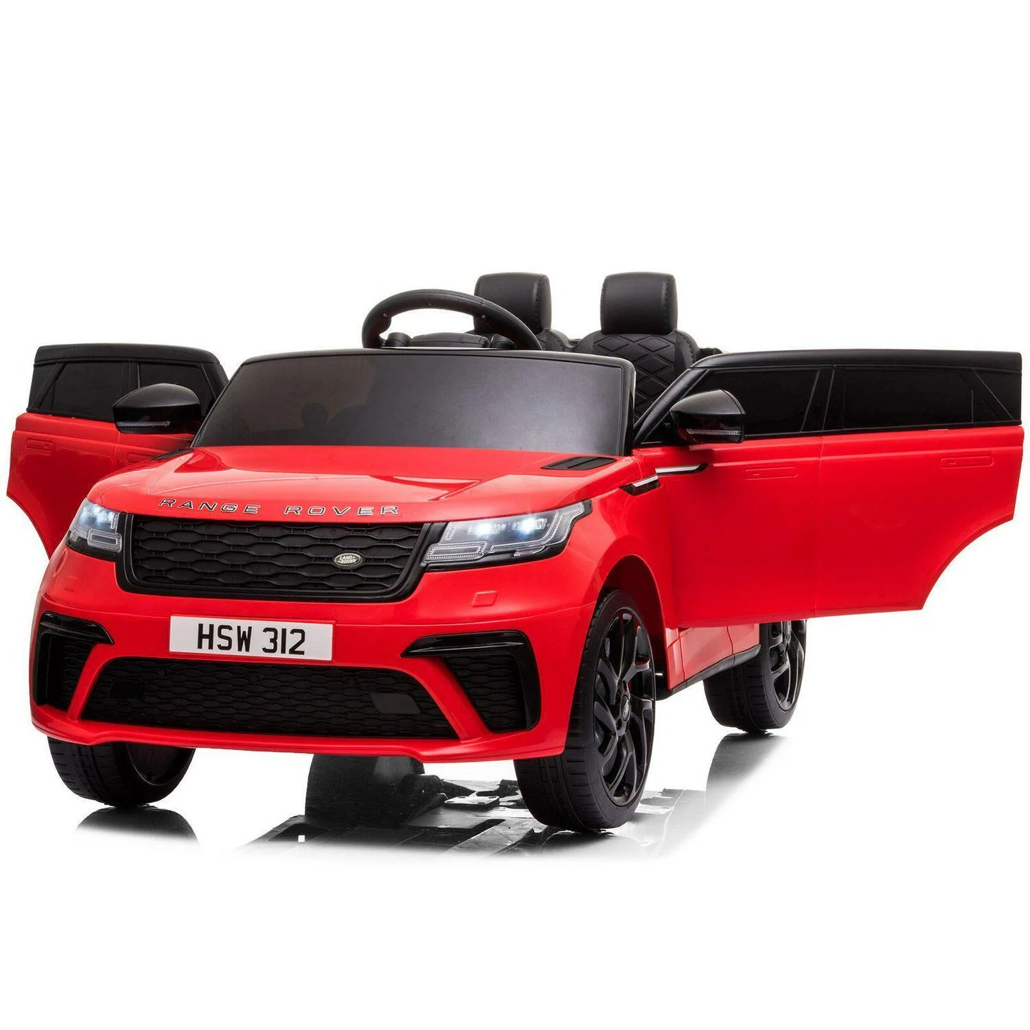12V Red Land Rover Ride-On Car for Kids with Parental Remote Control - Supports up to 66 lbs - Image 6
