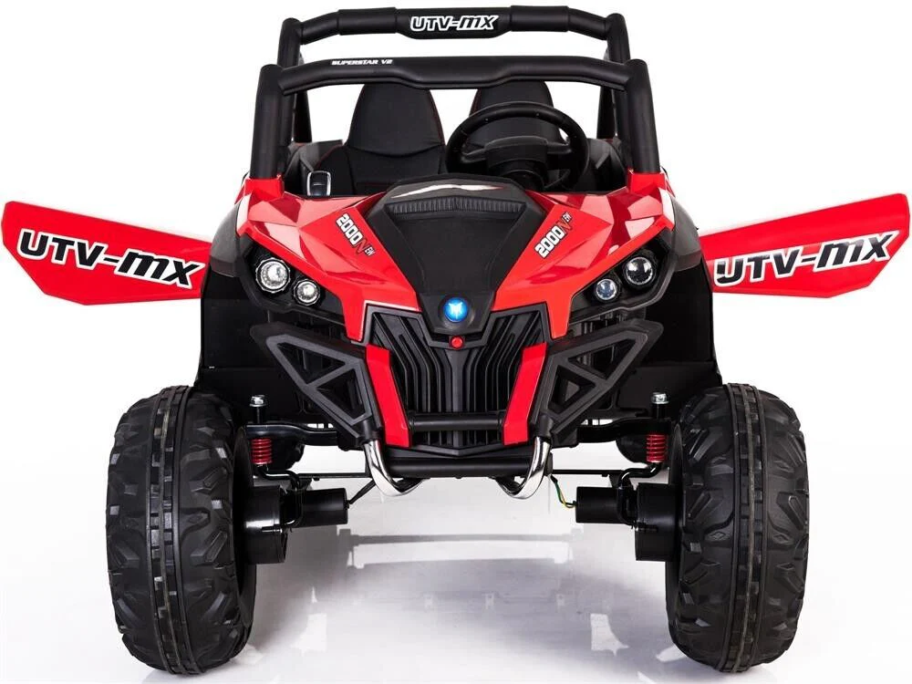 12v Red Mini Moto UTV 4x4 with Remote Control (2.4ghz RC) - Image 5