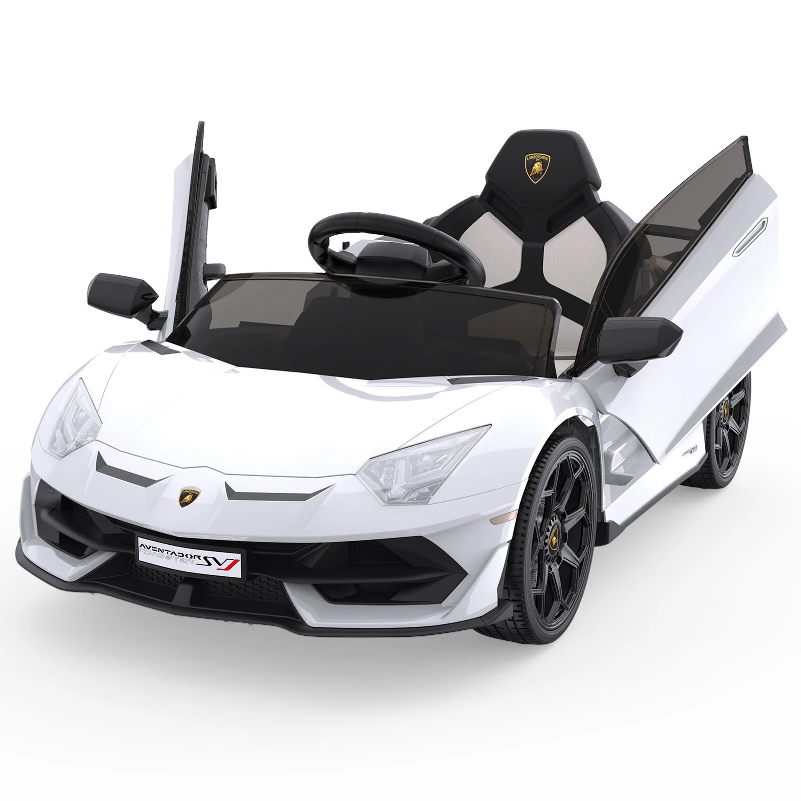 12V Remote Control Ride On Car for Kids with 3 Speeds and Rechargeable 25W Motors - Image 4