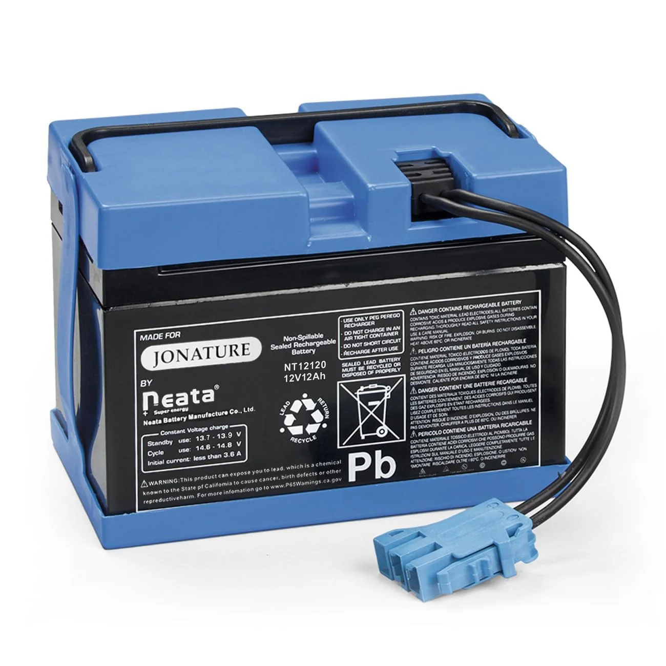 12V 12Ah Replacement Battery Compatible with Peg Perego John Deere Gator XUV Toys - Image 2