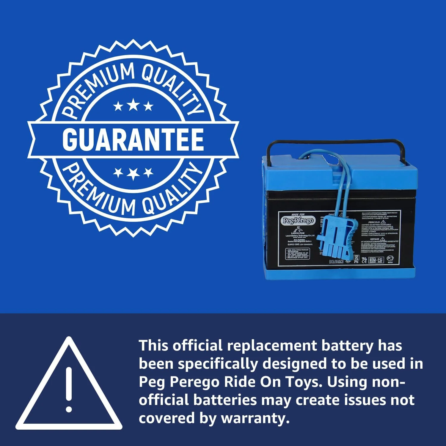 12V Replacement Battery for Ride-On Toys Compatible with John Deere and Polaris - Image 5