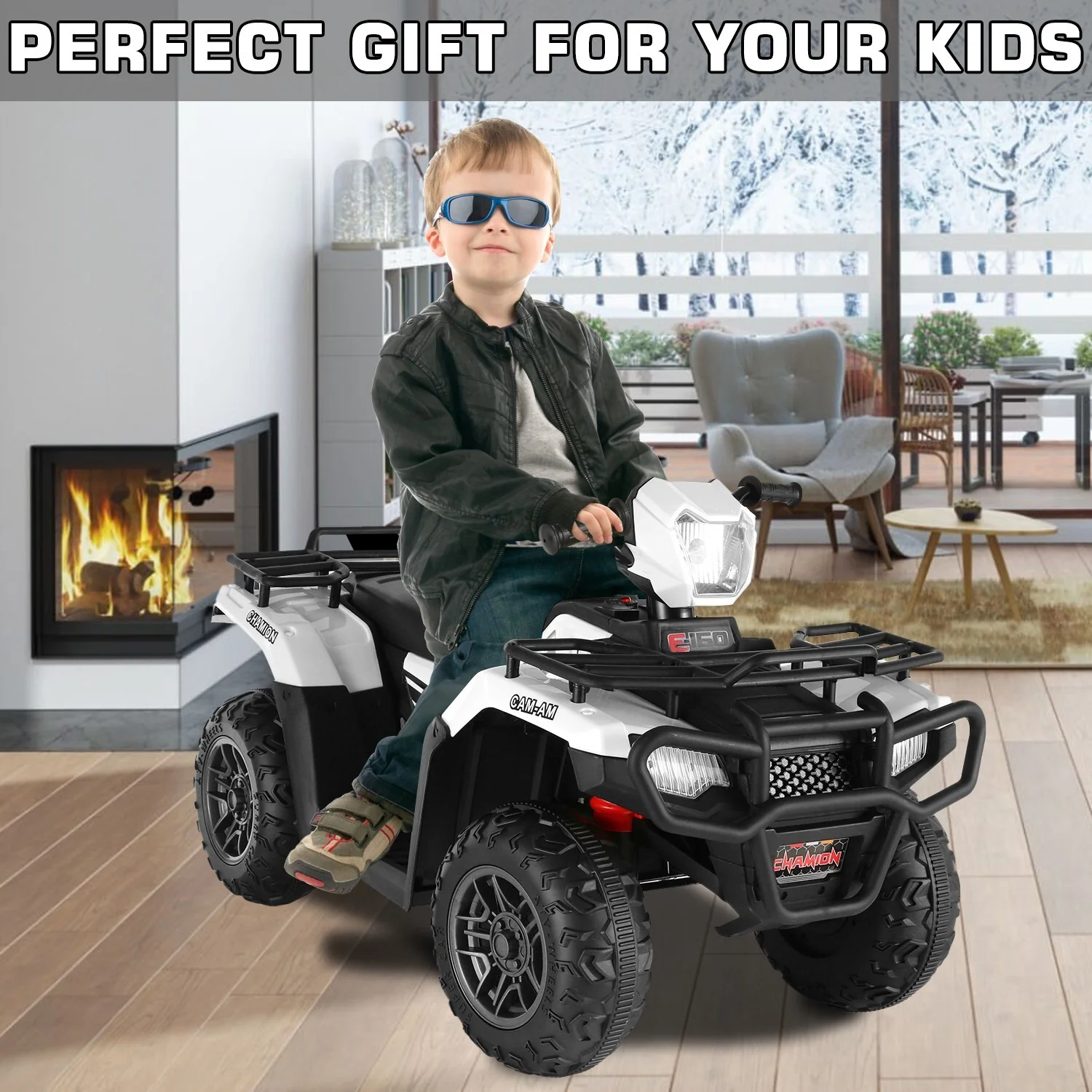 12V Electric Ride-On ATV for Kids Off-Road 4-Wheeler Quad with Remote Control - Image 9