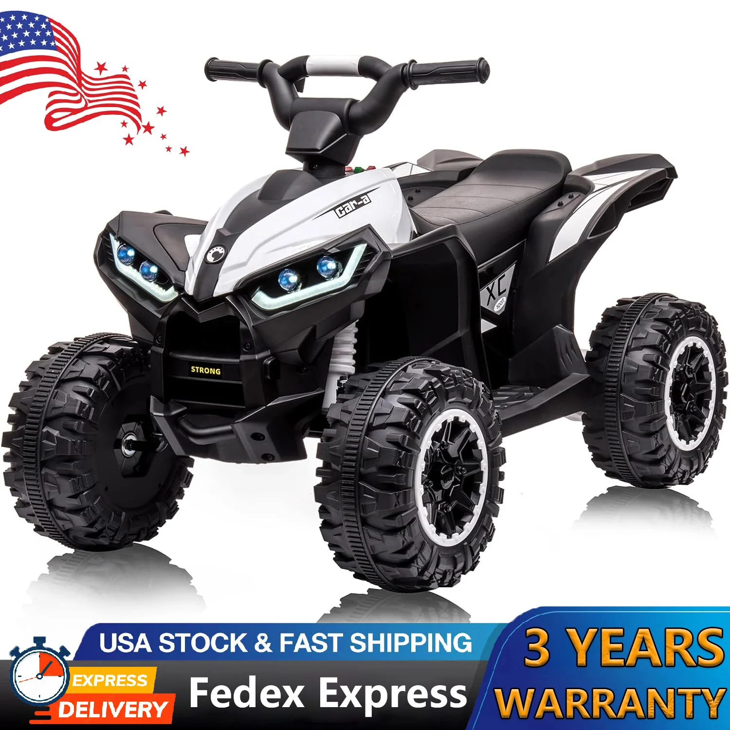 12V Battery-Powered Electric Ride-On Quad ATV for Kids with Remote Control - Image 7