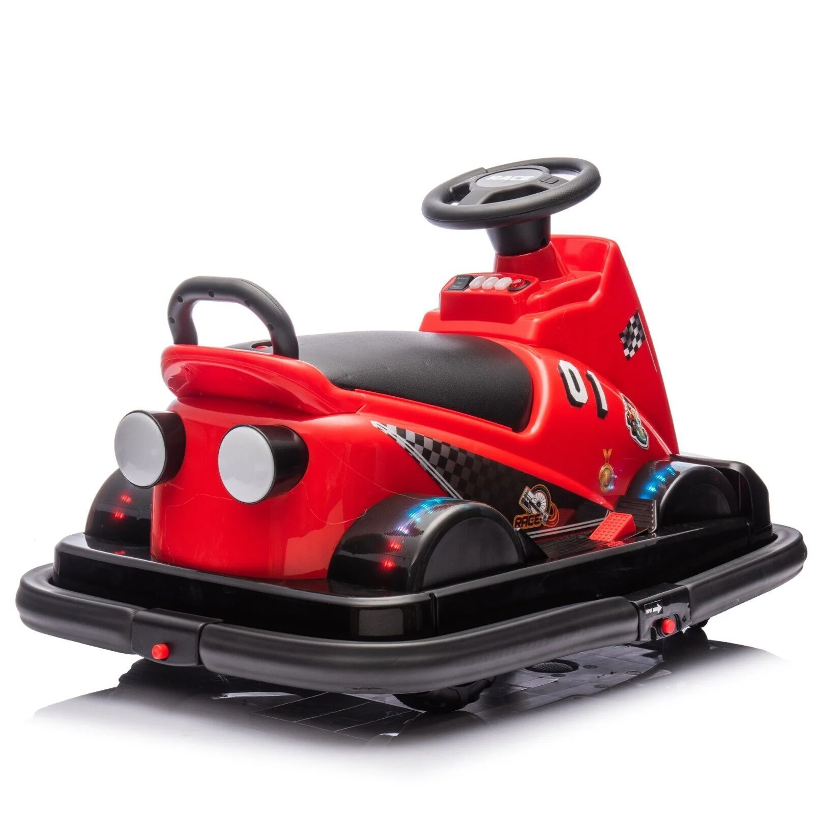 12V Electric Ride-On Bumper Car Toy with 360° Rotation for Toddlers and Kids Ages 3-5 - Image 8