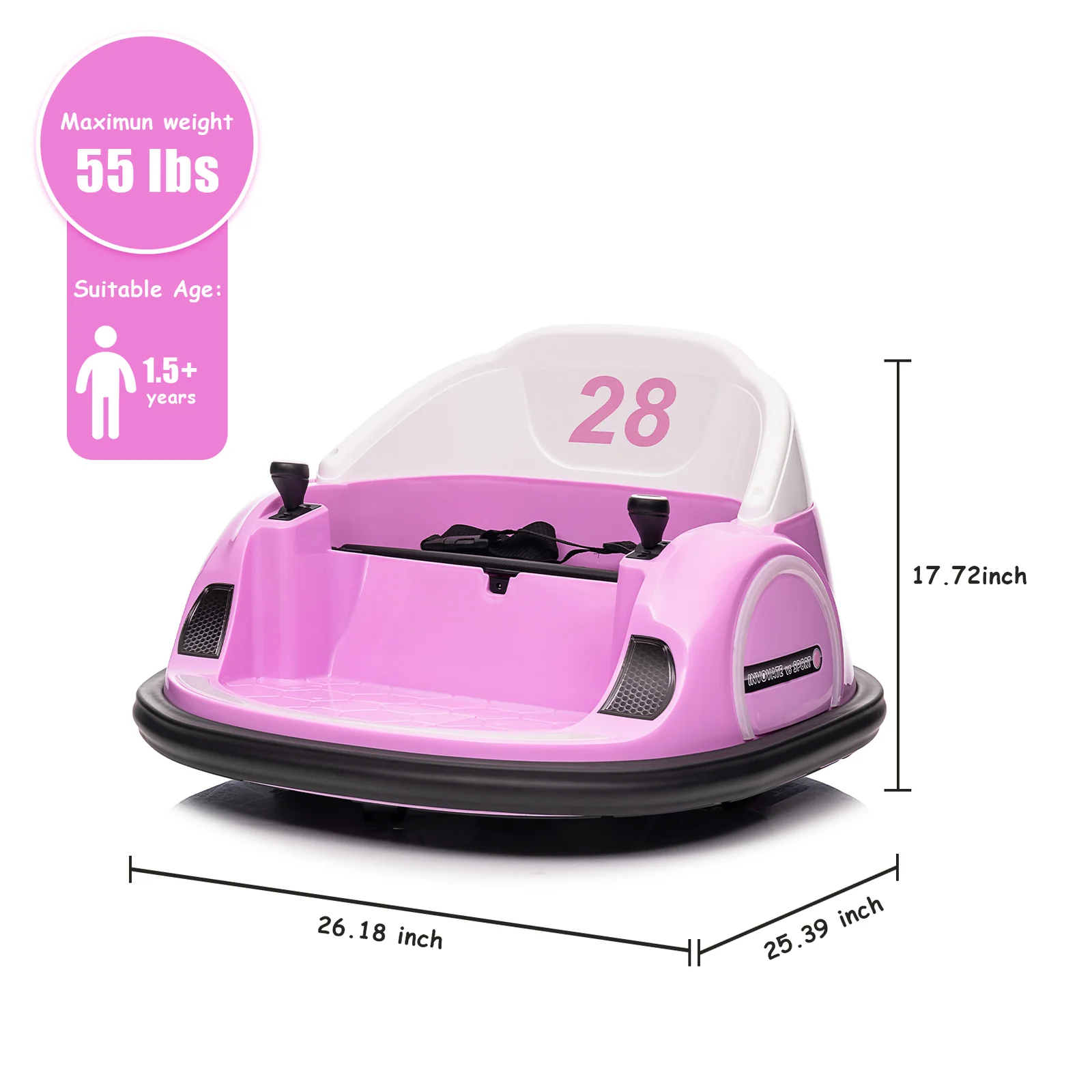 12V Electric Ride-On Bumper Car with Remote Control - Image 2