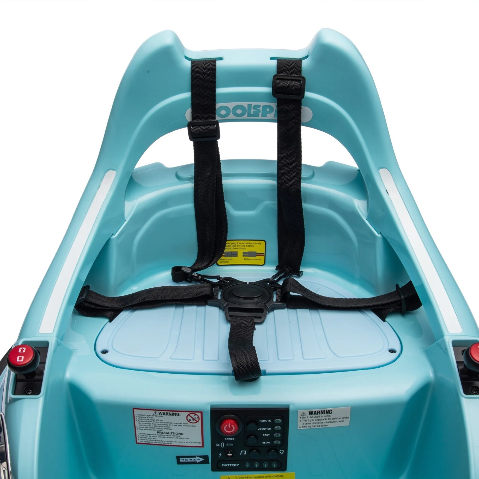 12V Ride-On Bumper Car for Kids Electric Car with Remote Control Blue - Image 13