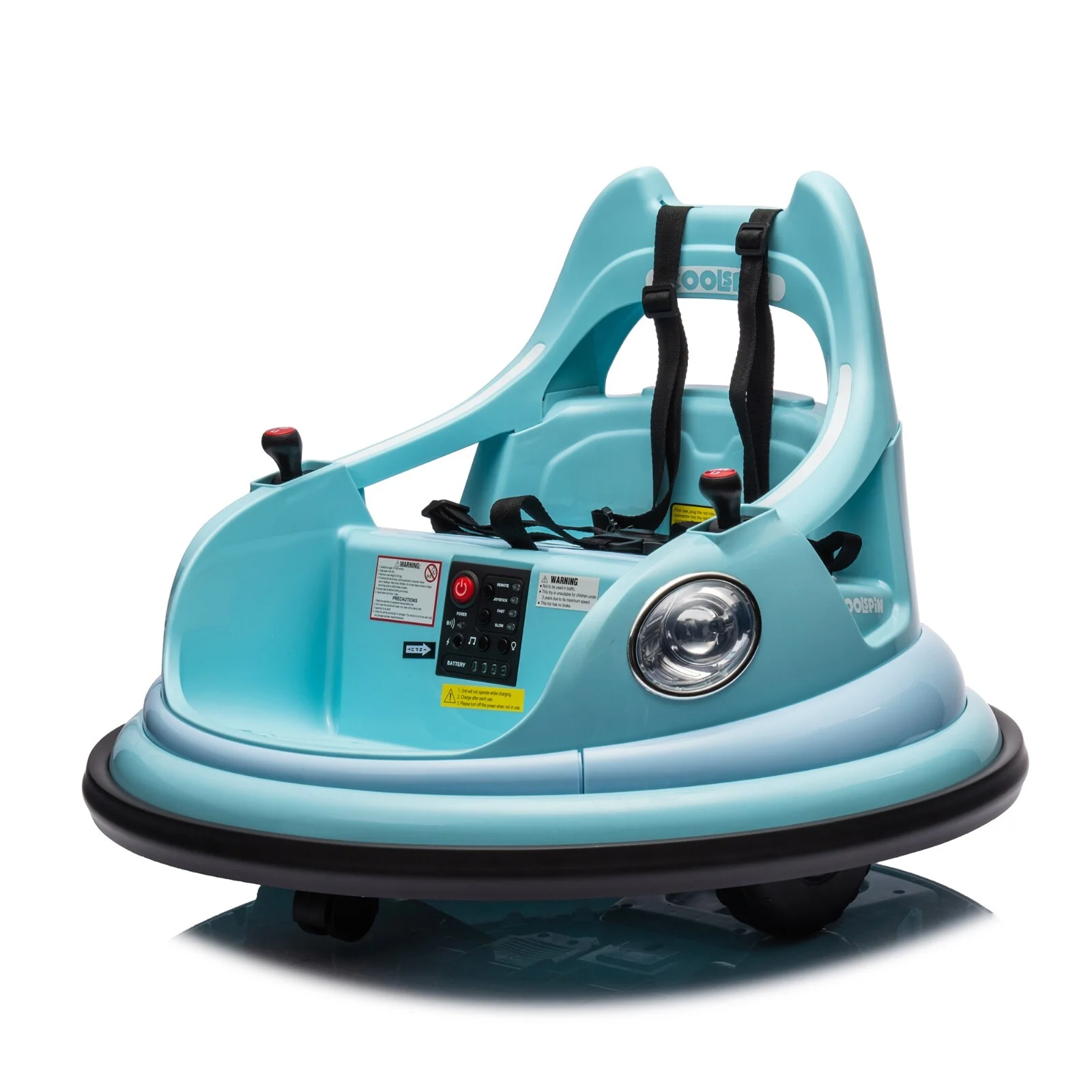 12V Ride-On Bumper Car for Kids Electric Car with Remote Control Blue - Image 14