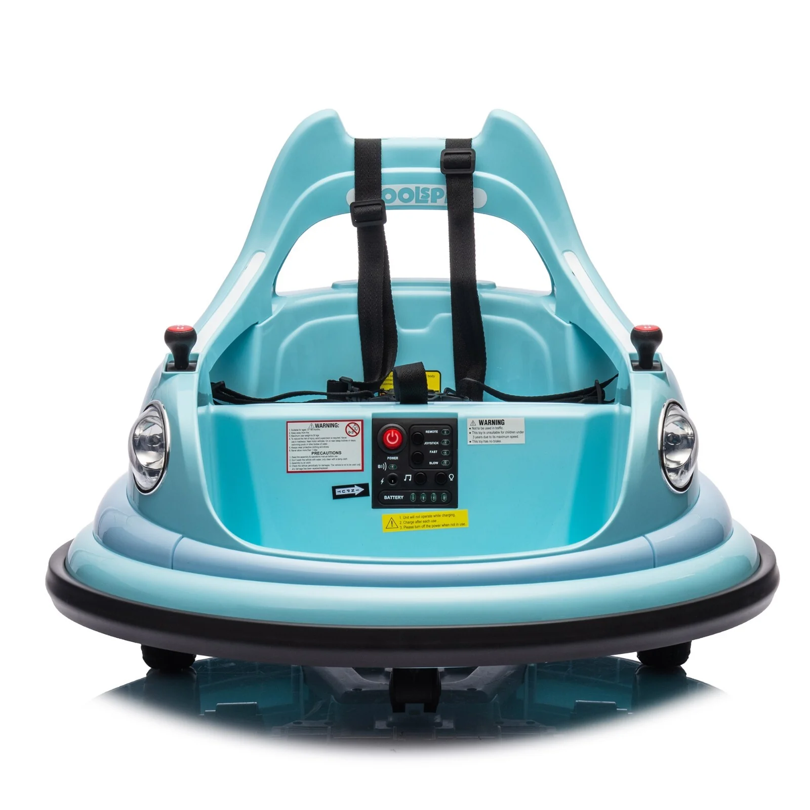 12V Ride-On Bumper Car for Kids Electric Car with Remote Control Blue - Image 16