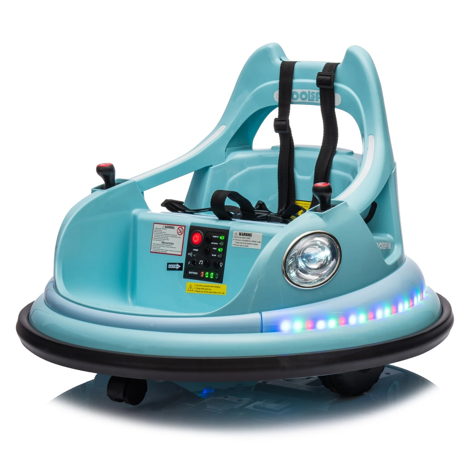 12V Ride-On Bumper Car for Kids Electric Car with Remote Control Blue - Image 25