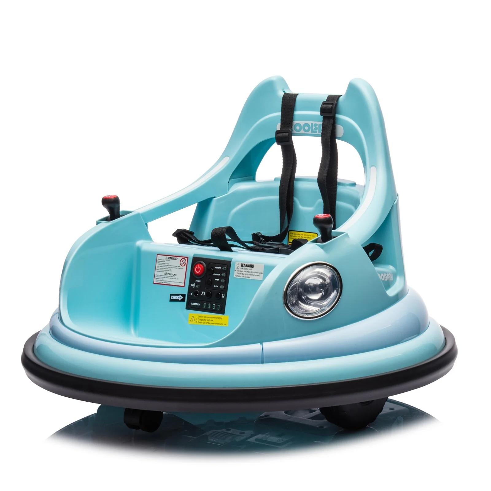 12V Ride-On Bumper Car for Kids Electric Car with Remote Control Blue - Image 6