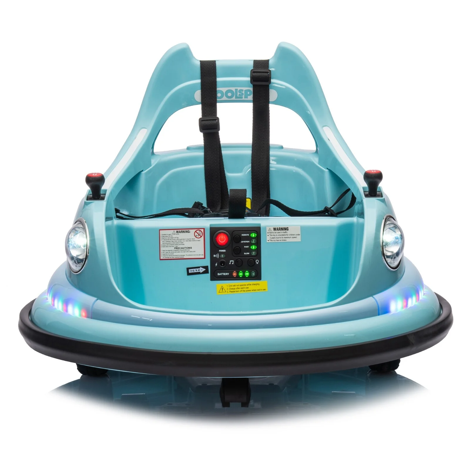 12V Ride-On Bumper Car for Kids Electric Car with Remote Control Blue - Image 8