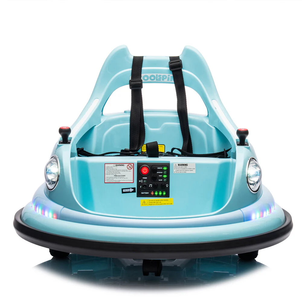 12V Ride-On Bumper Car for Kids Ages 1.5-5 with 2WD, Remote Control, and 360° Spin - Image 8