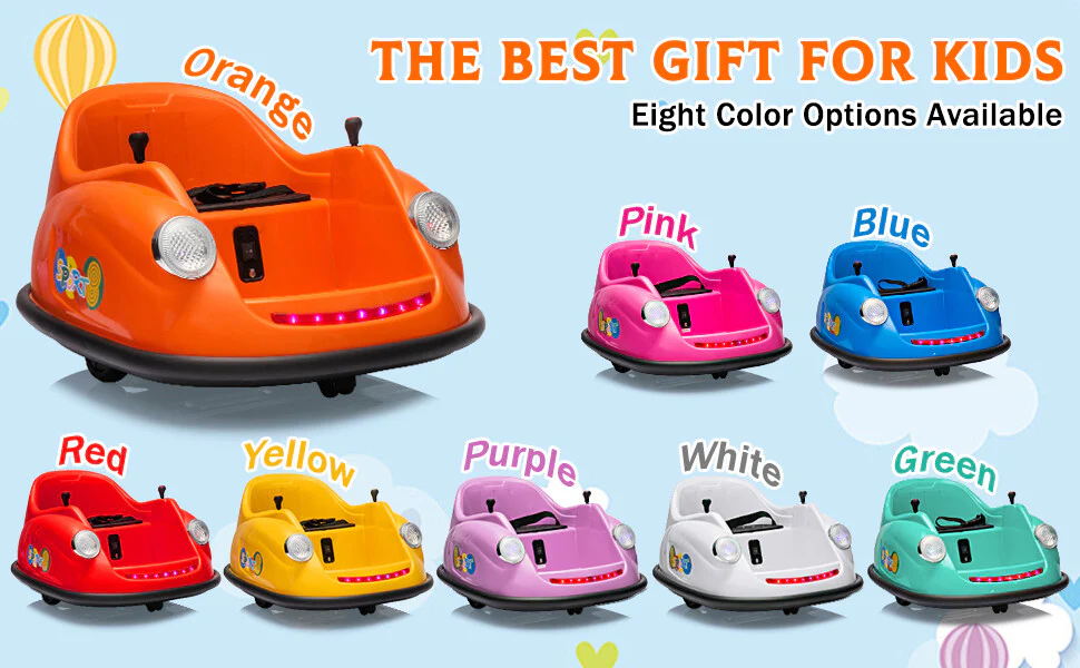 12V Ride-On Bumper Car with Remote Control, 2-Speed Electric Toy Featuring 360-Degree Spin - Image 11