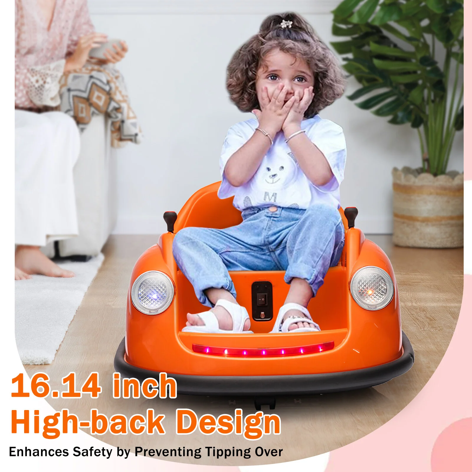 12V Ride-On Bumper Car with Remote Control, 2-Speed Electric Toy Featuring 360-Degree Spin - Image 2