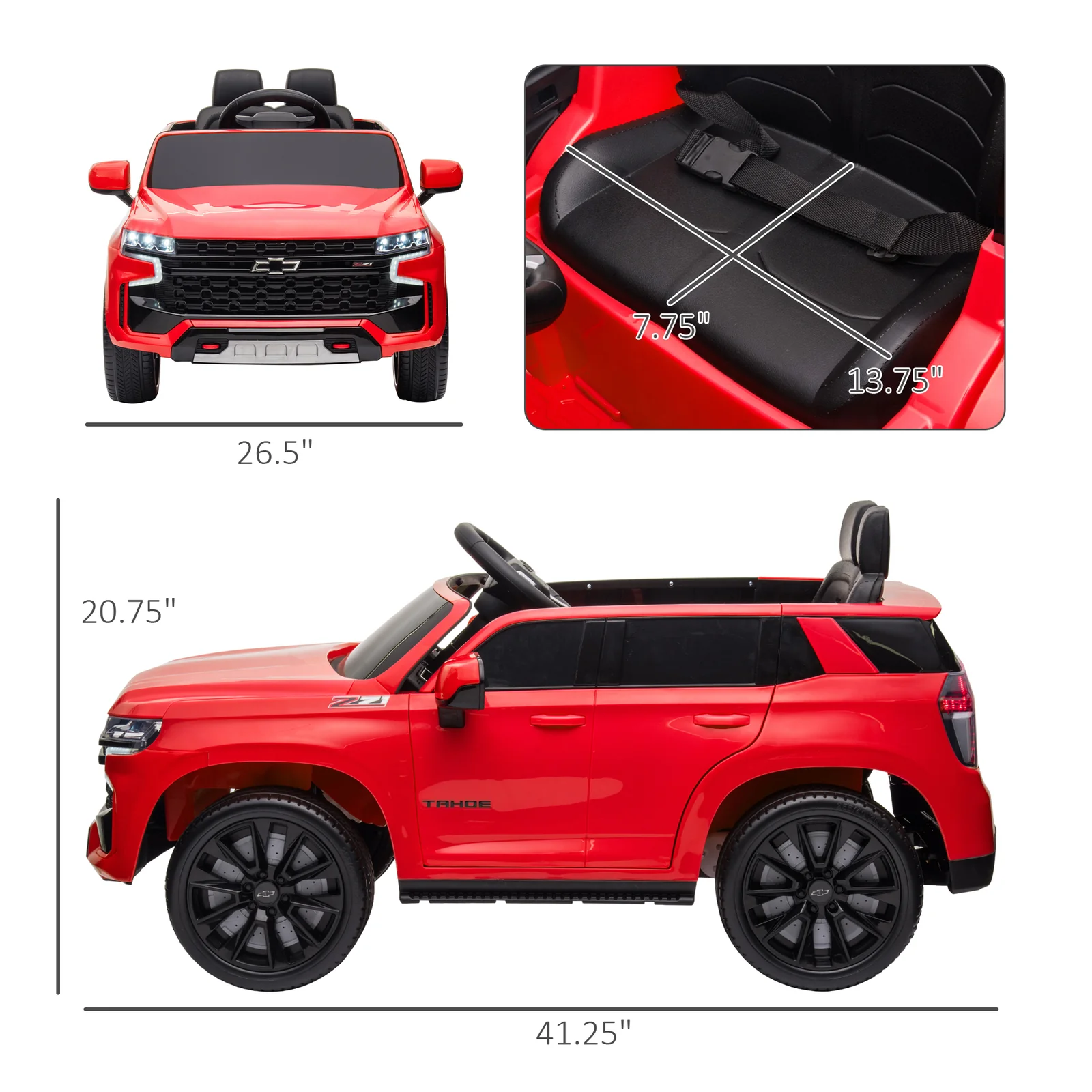 12V Battery-Powered Electric Ride-On Car with Parent Remote Control and MP3 Player - Image 3