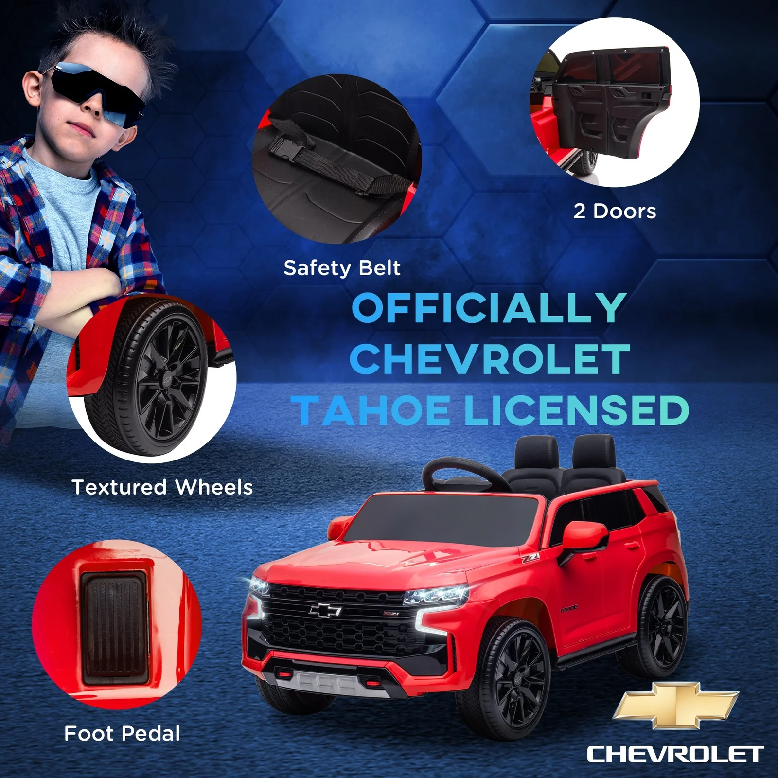 12V Battery-Powered Electric Ride-On Car with Parent Remote Control and MP3 Player - Image 4