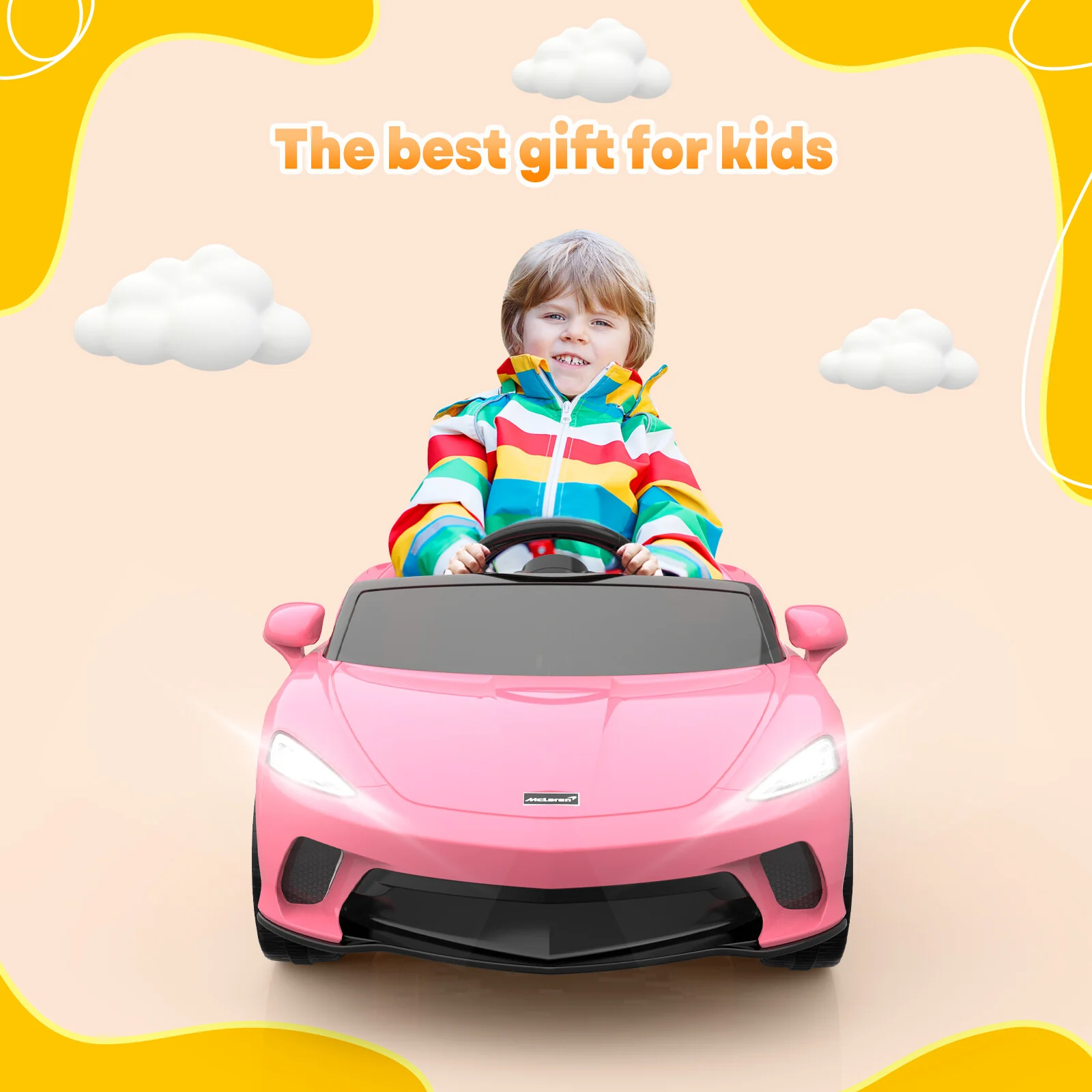 12V Battery-Powered Kids Ride-On Sports Car with Parent Remote Control - Image 6
