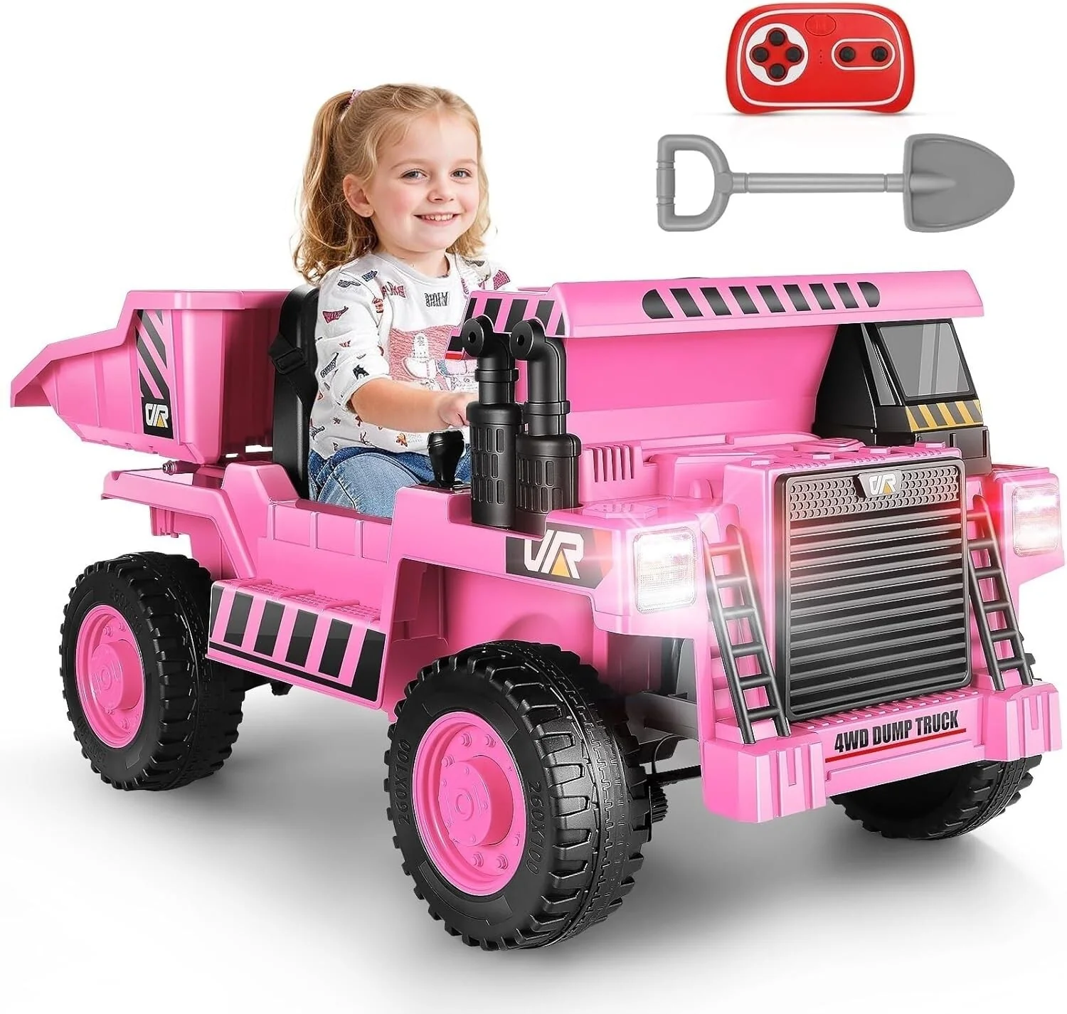 12V Ride-On Electric Dump Truck for Kids with Remote Control and Music - Image 2