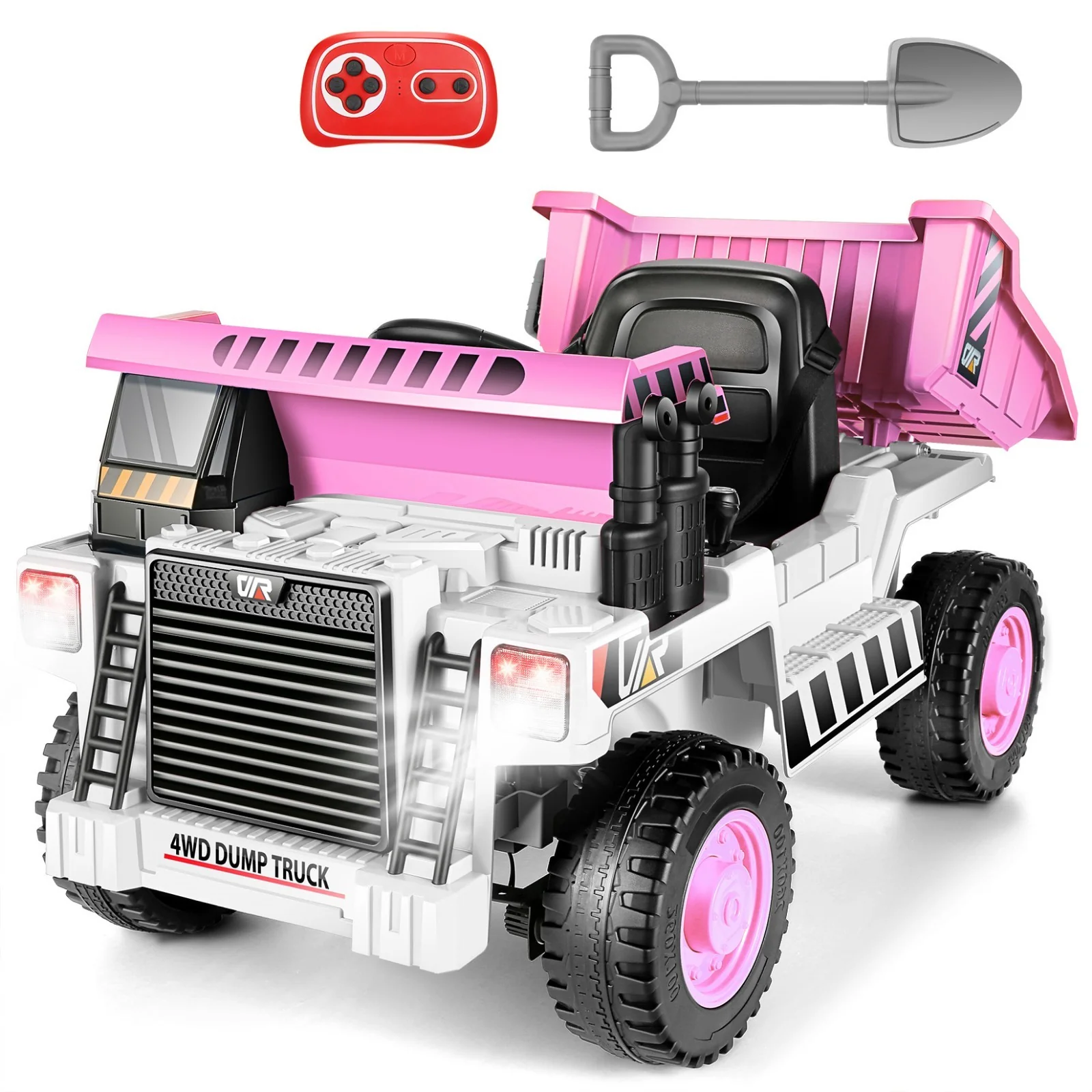 12V Electric Ride-On Dump Truck for Kids with Remote Control and Functional Dump Bed - Image 10