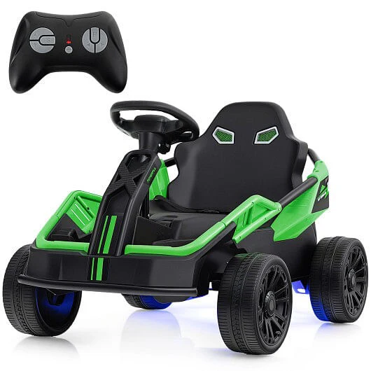 12V Electric Ride-On UTV Car with Remote Control and Music for Kids, Green - Image 2