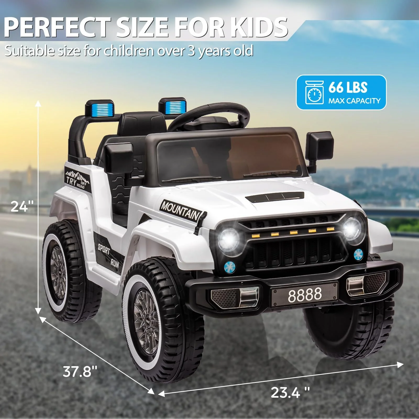 12V Battery-Powered Electric 4-Wheeler Ride-On Truck with Music for Kids - Image 10