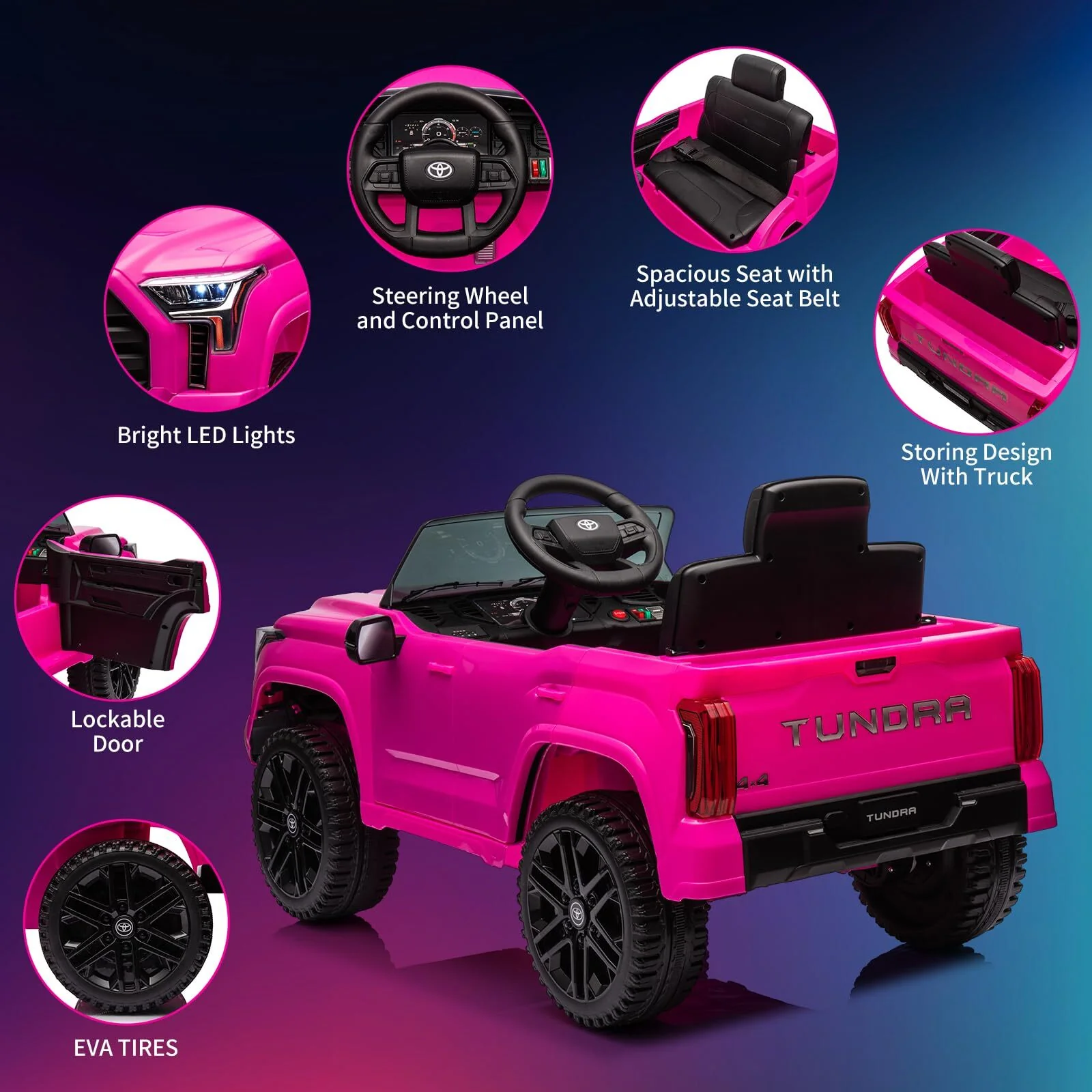 12V Battery-Powered Electric Ride-On Truck for Kids with 4 Wheels and Spring Suspension - Image 12